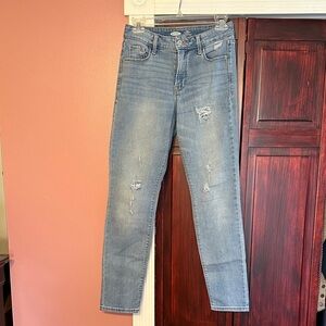 Old Navy Distressed Light Blue Skinny Jeans